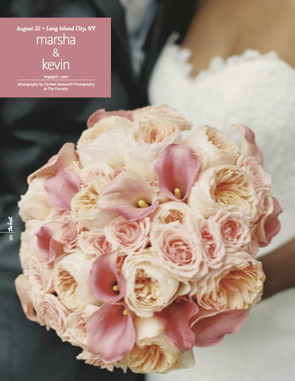 Carmen Santorelli featured in The Knot NY Magazine