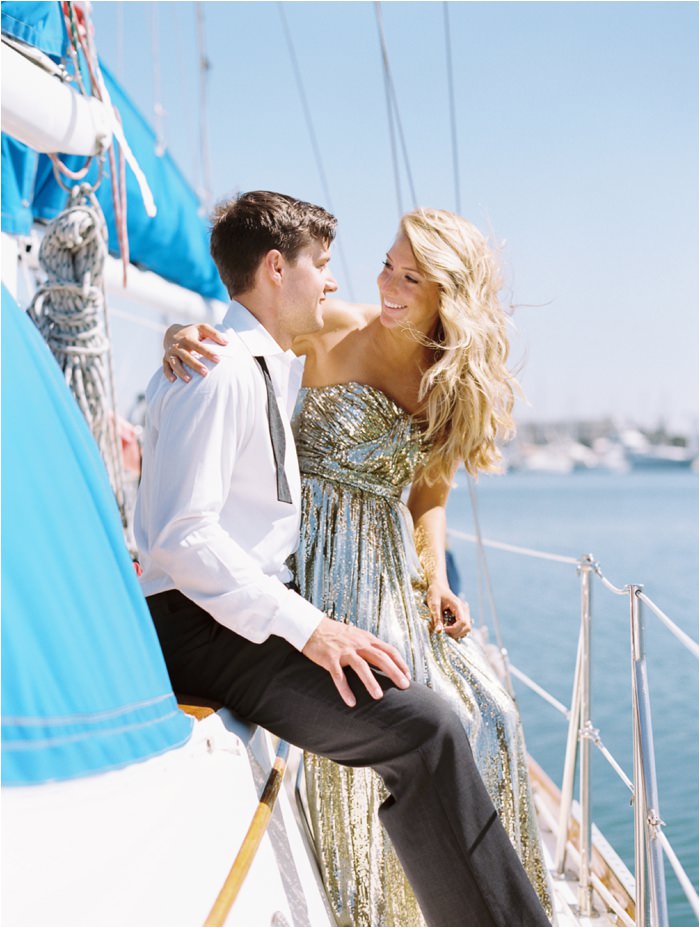 sailboat engagement session point loma